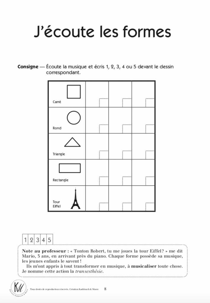 J'écoute les formes